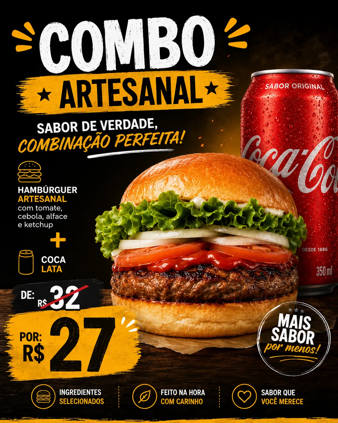 Promo Burger + Refri